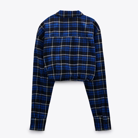 Zara flannel cropped shirt XS - Picture 13 of 15